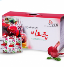 제주산 레드 비트즙, 제주 직배송 [제주청룡농원] 1박스(75포 x 110ml)